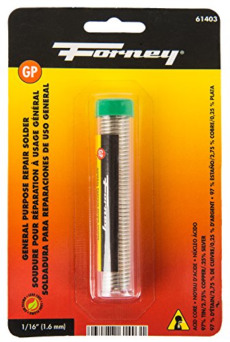 Forney 61403 Lead Free Acid Solder, 1/16