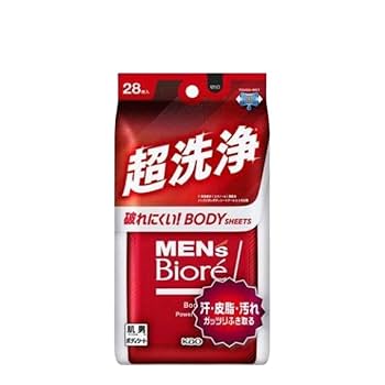 Amazon.co.jp: メンズビオレ ボディシート, 極冷感・超洗浄, 28