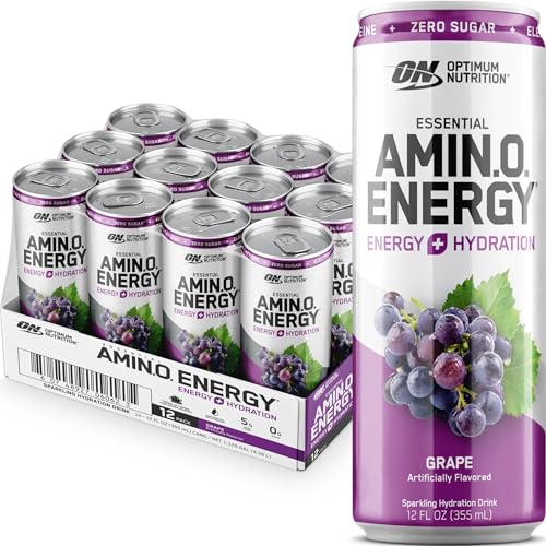 Image of Optimum Nutrition Amino Energy Hydration Drink, Grape, 12 Ct