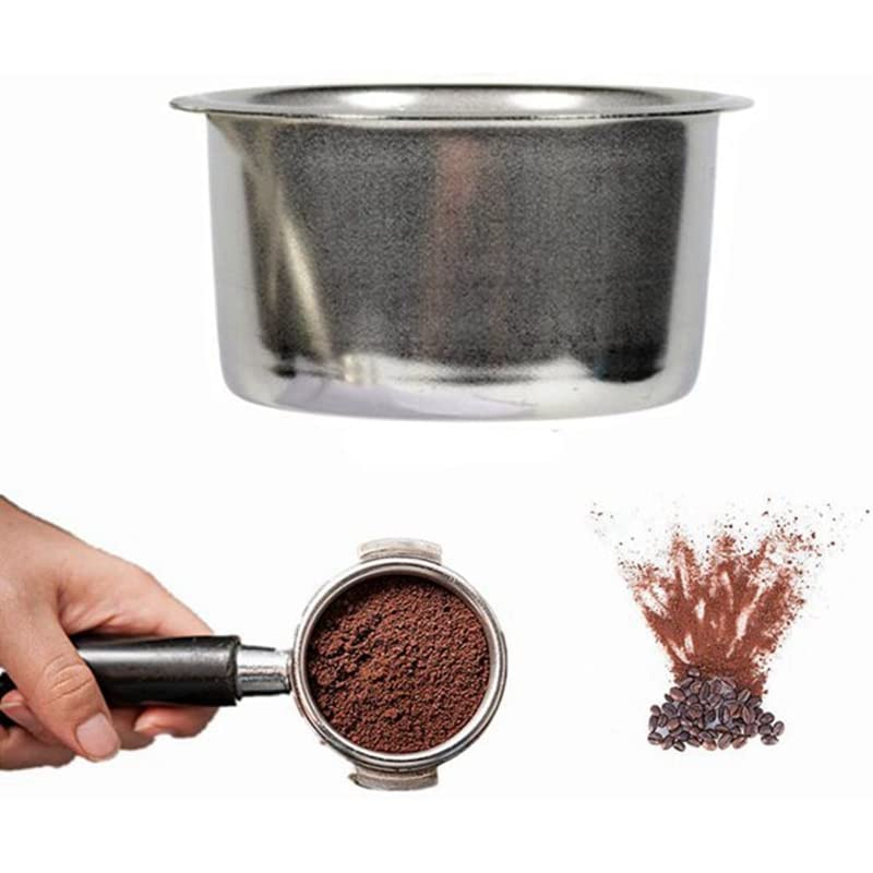 12 Uds 51Mm 4 Tazas no presurizadas para Breville Delonghi Krups máquina de café Filtro Cesta cápsula Taza de Acero Inoxidable