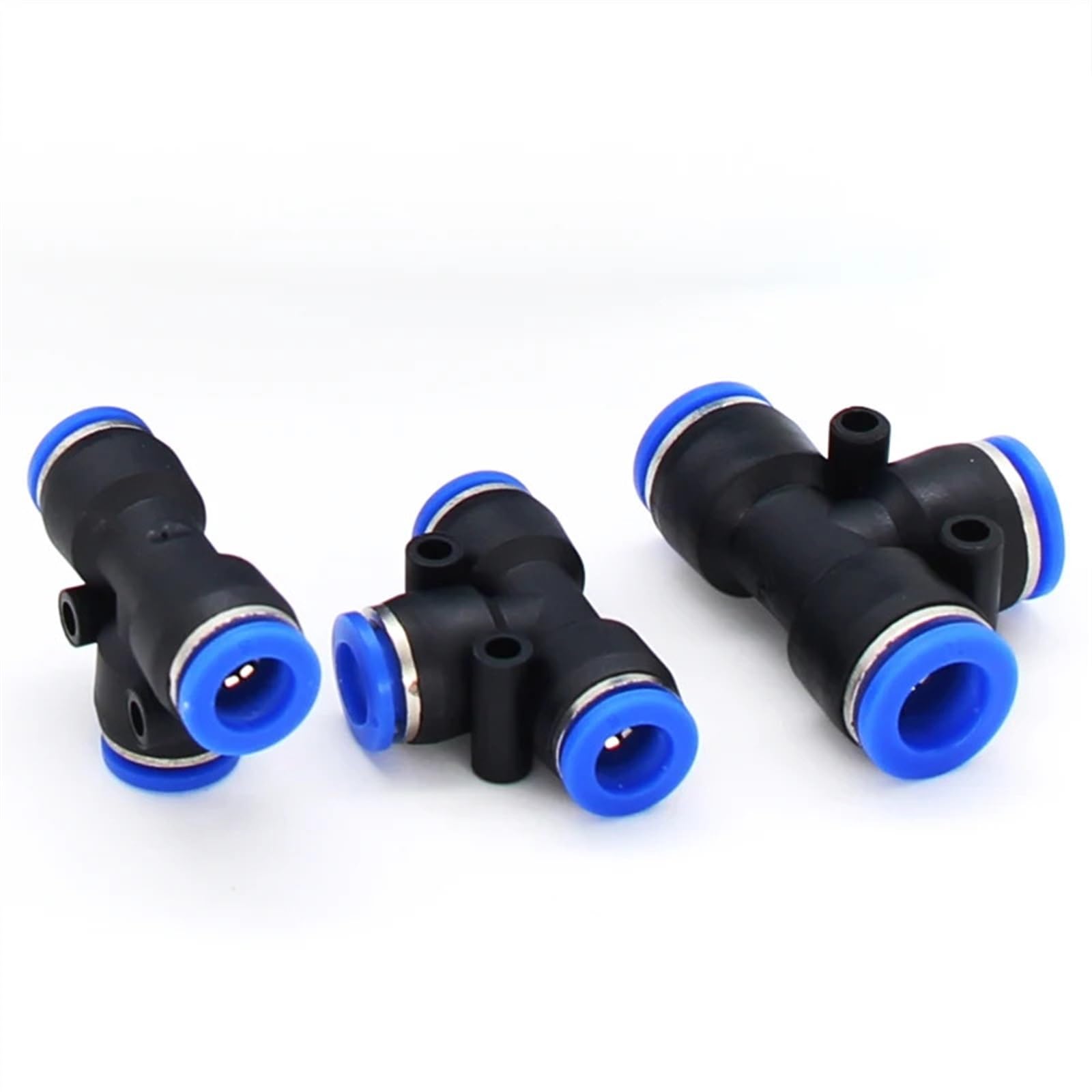 100 piezas de 50 piezas de accesorios neumáticos de polietileno tipo T de 3 vías para tubo en T de 4 mm, 6 mm, 8 mm, 10 mm, conector rápido deslizante (14 mm, 50 unidades)