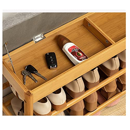 Tabouret à langer avec rangement multifonctionnel pour chaussures