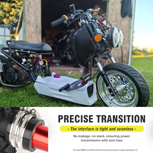 Image of NIBBI Predator 212 Intake Manifold,212 Predator Performance Part Intake Pipe Inlet Manifold For Mini Bike 196cc /212cc /224cc Engine GX160 GX200(Red)