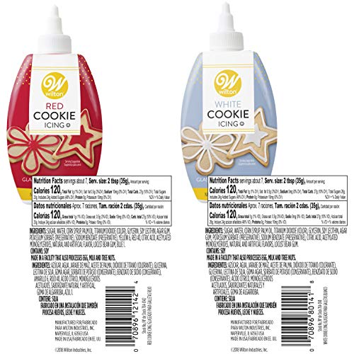 Wilton Red and White Cookie Decorating Set, 6-Piece