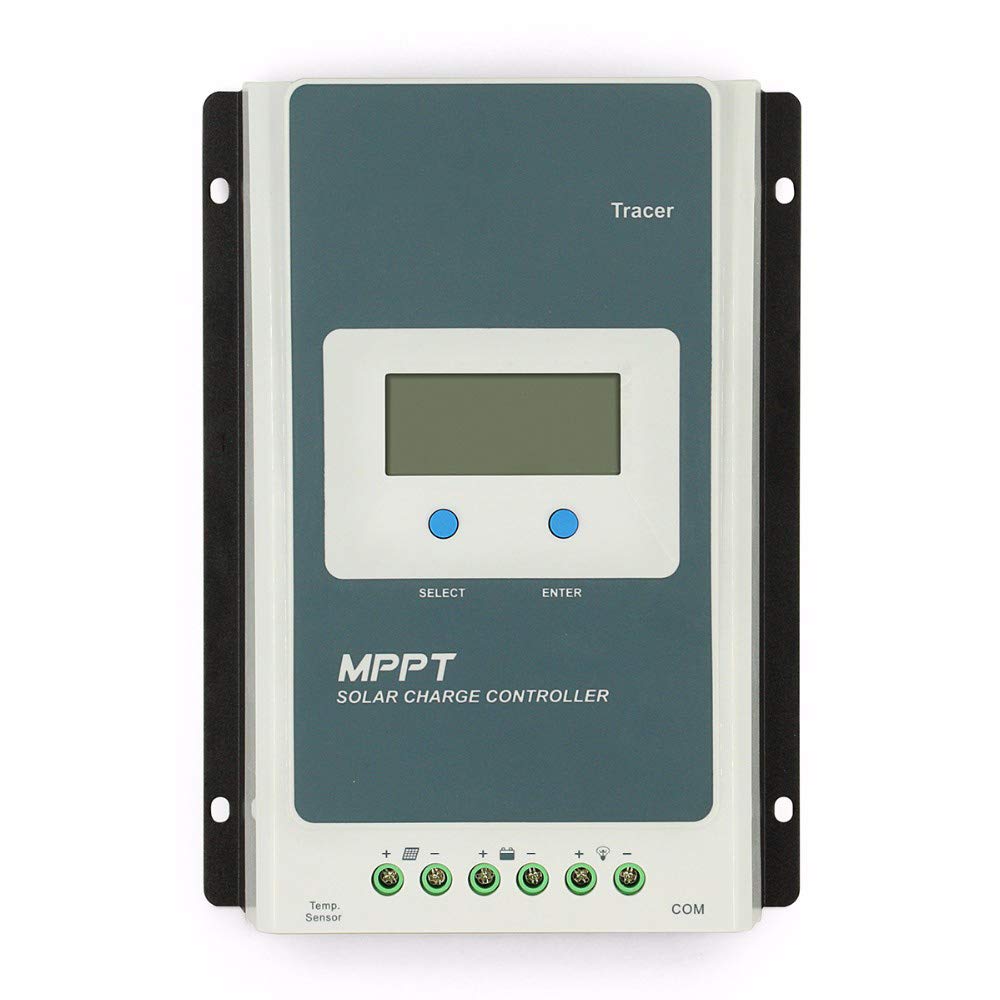 QWERTOUR Solar Charge Controller MPPT Tracer 30A 12V 24V Solar Panel Regulator for Max 100V Input So