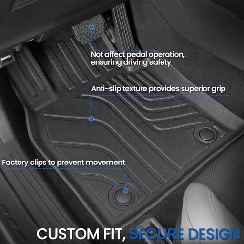 Image of Floor Mats Set for 2023-2026 Mazda CX-50 Gas, All Weather TPE Backrest Mat Trunk Mat Cargo Liner Door Sill Guards Accessories for CX50 (for Mazda CX-50 | 2023-2026)
