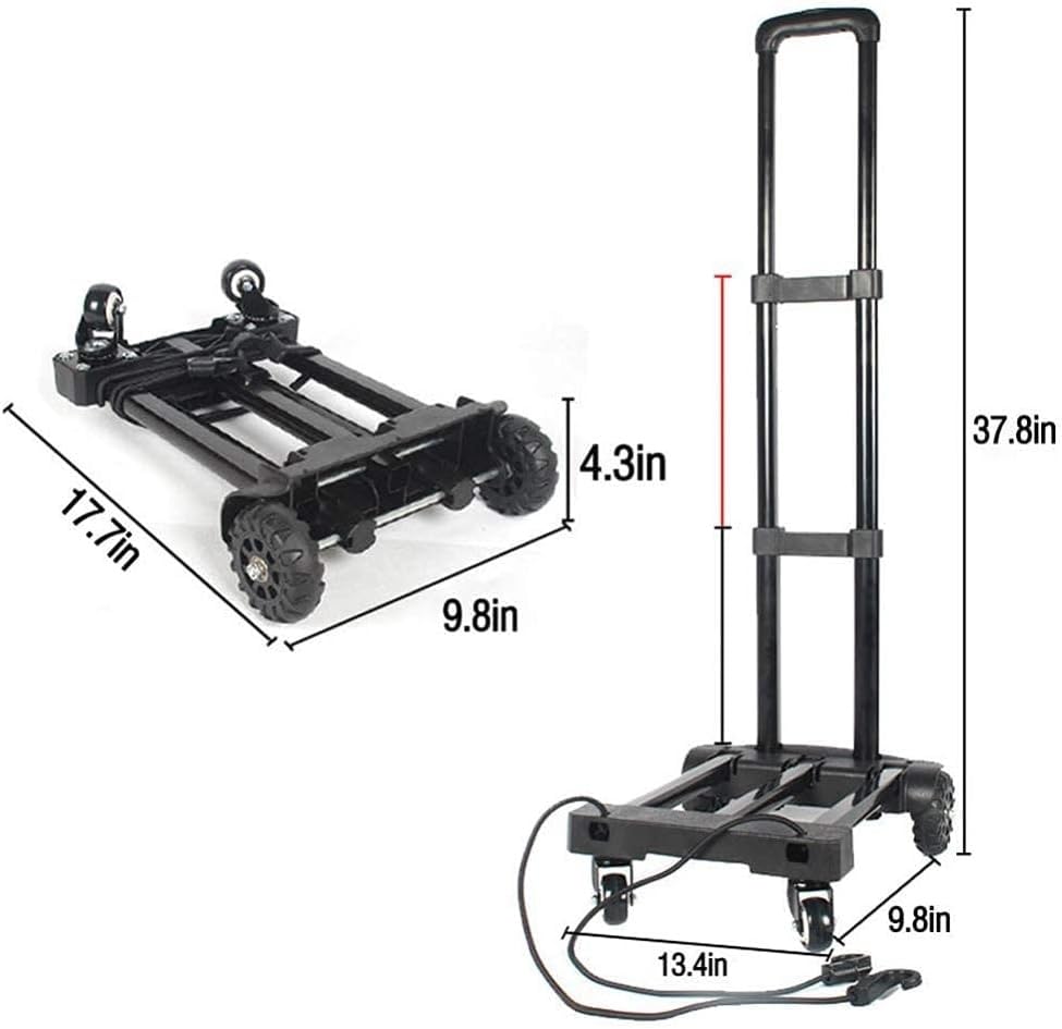 Carretilla Plegable de 4 Ruedas Capacidad 75 Kg miniatura 3
