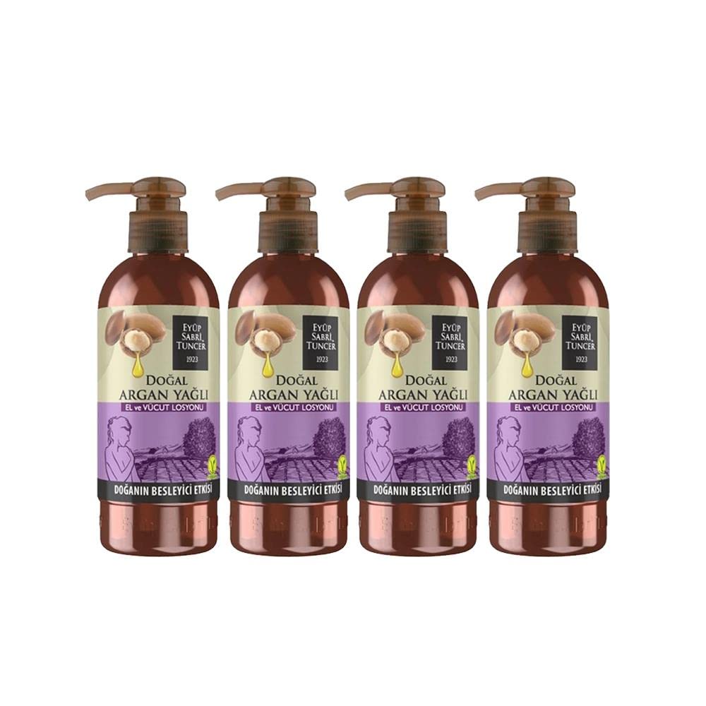 Eyüp Sabri Tuncer Doğal Argan Yağlı El Ve Vücut Losyonu 250 ML x 4 Adet
