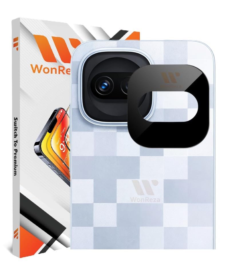 Image of Pack 1- Back Camera Glass Protector for iQOO 15R 5G [3D Premium] Camera Glass Protector (Black)