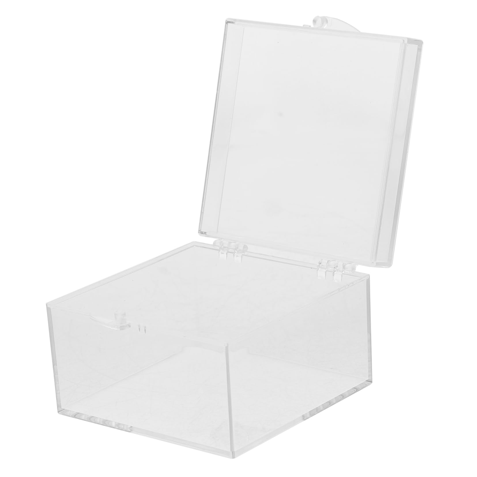 SOLUSTRE Transparent Plastic Specimen Display Box Desktop Showcase Container for Minerals Stones and Other Collectibles for Home and Store Use