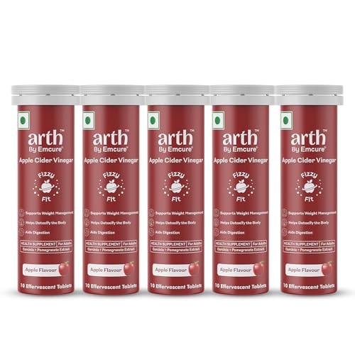 Arth Apple Cider Vinegar Effervescent Tablet With Garnicia Extrac...