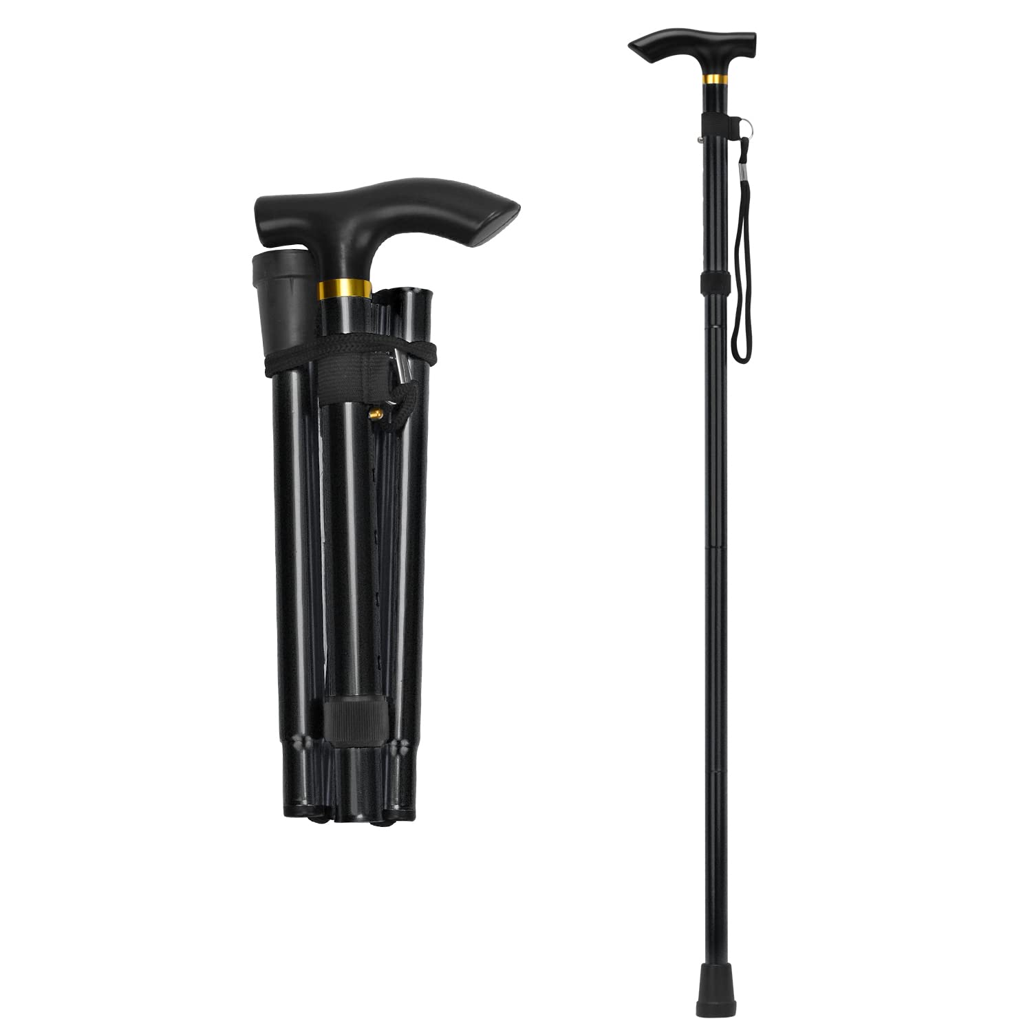 Buy supregear Folding Cane, 5Level Adjustable Height Walking Stick