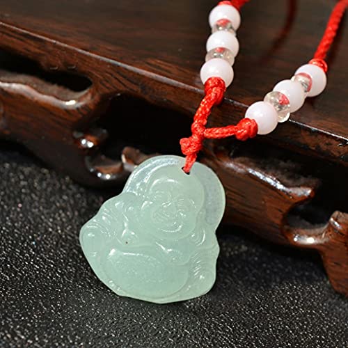 U-K Collana di perle di Buddha con ciondolo di