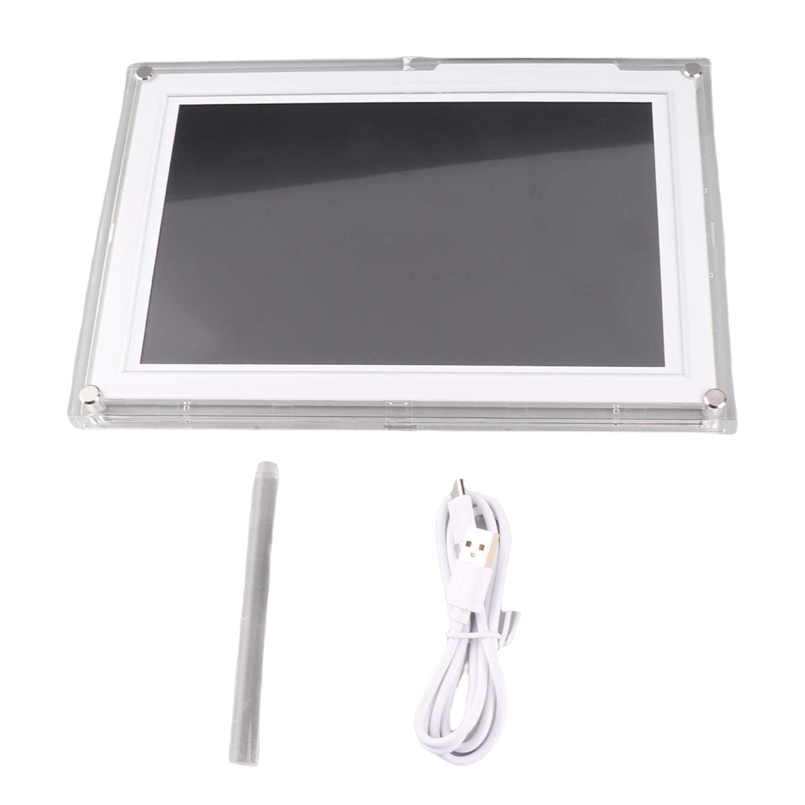 Zerodis Cornice per Foto Digitale Touch Screen WiFi da 10,1 Pollici Dispositivo Intelligente in Acrilico Memoria da 32 GB per Ricordi di Famiglia