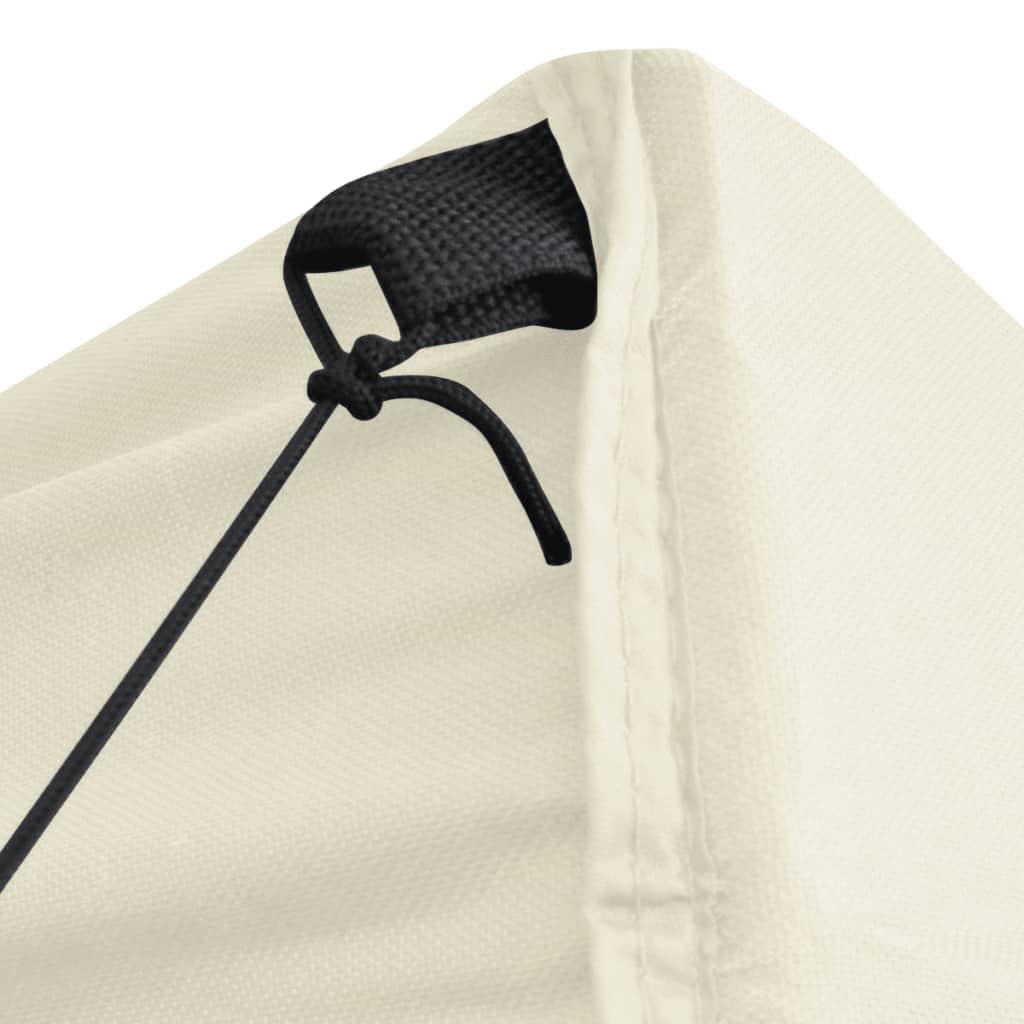 Tienda plegable con 4 paredes, 3 x 3 metros, blanco crema, pabellón plegable para eventos al aire libre, fiestas en el jardín y fiestas con estructura de acero resistente y techo Oxford 600D