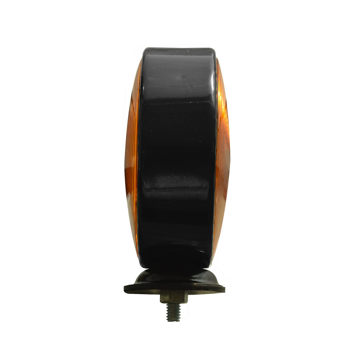 Juego de 4 Luces de 12 V de Doble Cara con Cuerpo Negro Adecuado para Remolque de camión y vehículos universales (ámbar)