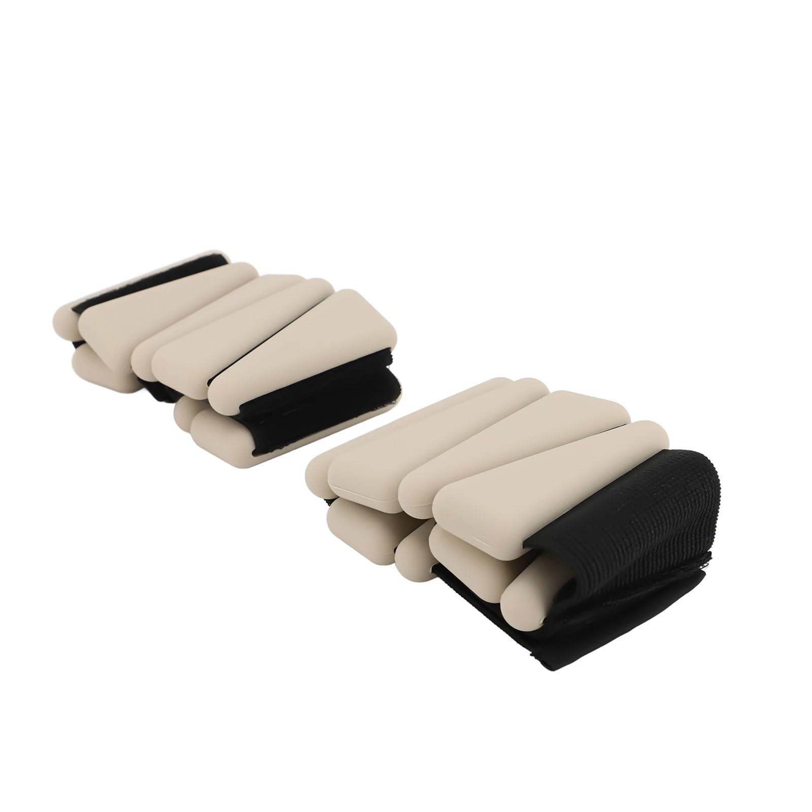 Cavigliere Pesi Pesi da polso, 1 paio, 2 libbre, regolabili, indossabili, in silicone, for polso e caviglia, braccialetti for yoga, danza, pilates, palestra, beige