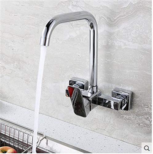Robinet pivotant mural pour évier de cuisine, mitigeur pratique pour laver la vaisselle
