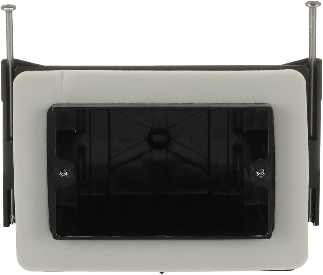 Carlon FN-23 Outlet Box back view with cable entry points