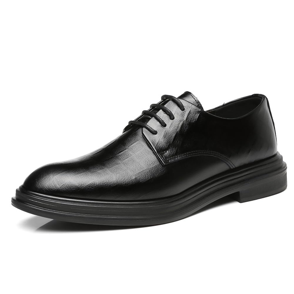 Mens Classic Lace-up Formal Tuxedo Shoes Mens Formal Wedding Office Work Tuxedo Derby Shoes Prom Wedding Business Office