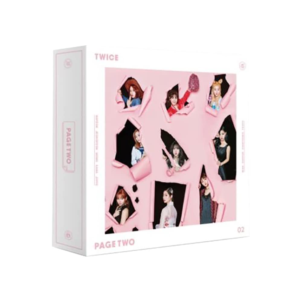 Jyp Ent Pink Twice Page Two ( Version) 2Nd Mini Album Cd+Photocards+Photobook+Garland+Lenticular Card & Holder+(Extra Twice 5 Photocards)