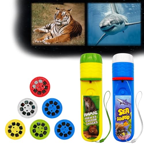 Pup Go 2er-Pack Wildtiere & Seaworld Taschenlampe mit Projektor, 6 Disks und 48 Bildern, Ideale Spielzeuge für Jungen, Coole Pädagogische Wissenschafts-Kits für Kinder von 3 4 5 6 7 Jahren Pup Go 2er-Pack Wildtiere & Seaworld Taschenlampe mit Projektor, 6 Disks und 48 Bildern, Ideale Spielzeuge für Jungen, Coole Pädagogische Wissenschafts-Kits für Kinder von 3 4 5 6 7 Jahren