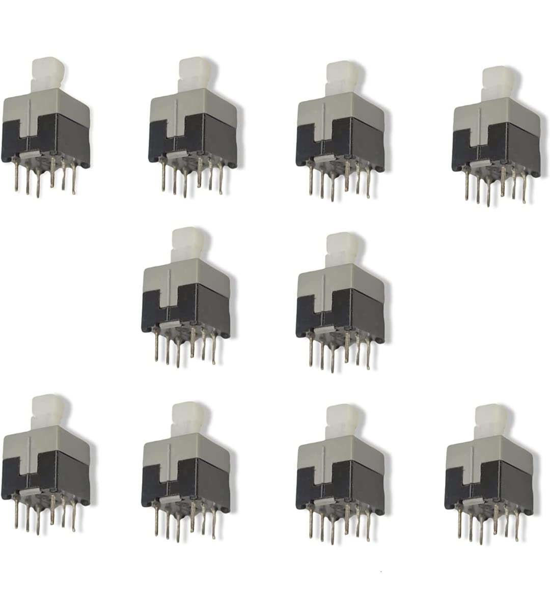10 Pcs 6 Pin Mini Push Button Self-Locking 25V 2A On/off self-lock latching tiny push button Multicolor-picture-16