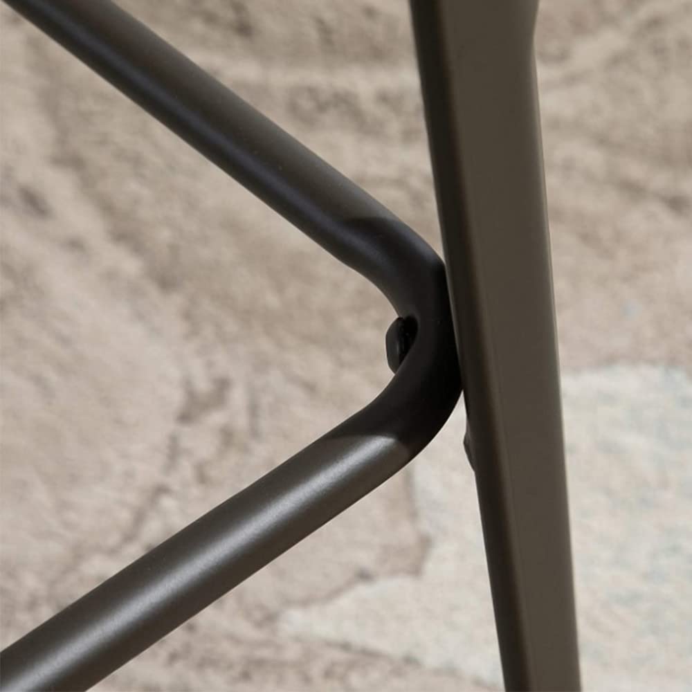 HUOLE Table Noire Haute carrée Mange Debout Style Industriel en métal,Table Repas Extensible Design Industriel,piètement métal Noir,Plateau MDF Effet boisé(60 * 60 * 103cm (Panneau Noir))