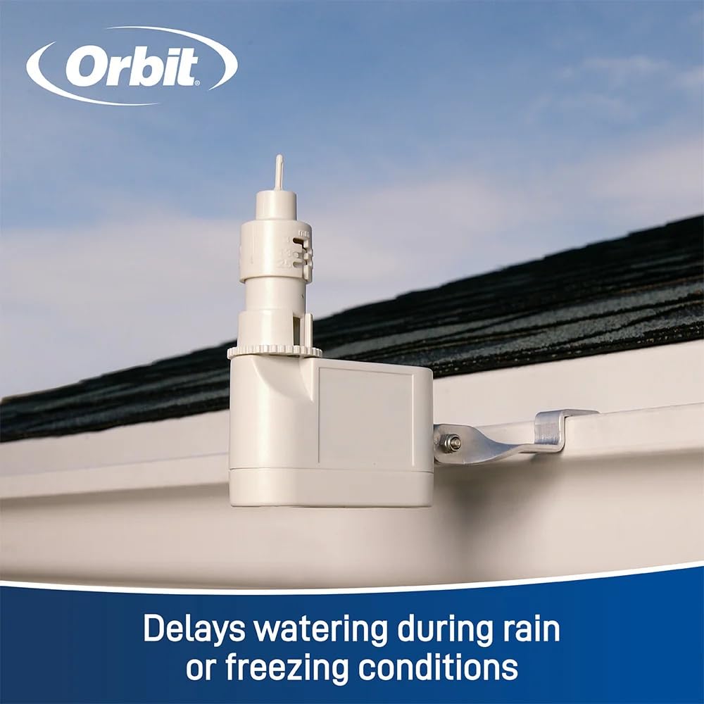 Orbit Sistema di irrigazione con sensore di pioggia e gelo cablato (sensore wireless pioggia e congelamento)