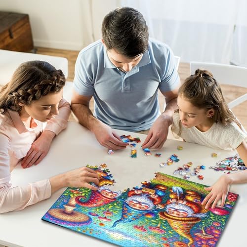 Puzzle de 1000 piezas de bosque mágico: desconecta del estrés decorando tu hogar 6