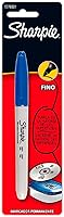 Vista 1 de SHARPIE Marcadores permanentes de punta fina, color azul, 1 unidad