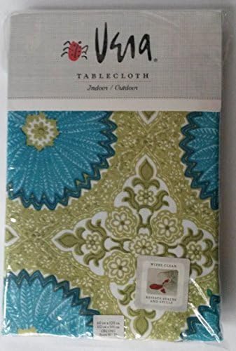 Indoor/Outdoor - Porcelain Medallion Burst Tablecloth (60 x 84 in)