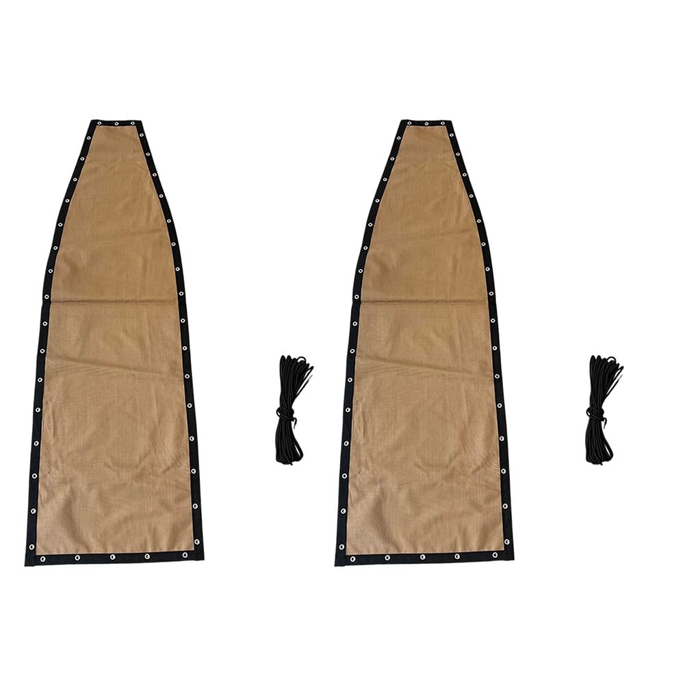 Funda de asiento para silla colgante de textileno caqui 64x197 cm pack de 2 de repuesto
