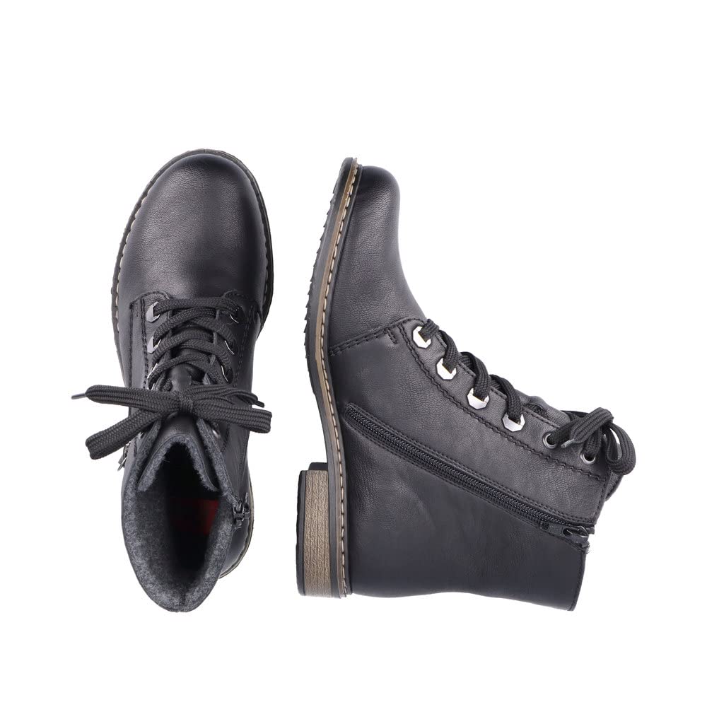 Rieker Damen Schnürstiefeletten 71202, Frauen Stiefeletten