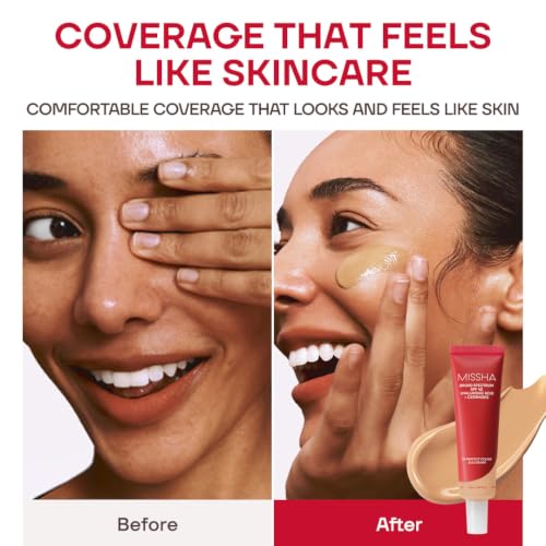 Image of MISSHA M Perfect Cover BB Cream No.33 Tan - Deep Medium with Warm Undertone SPF 42 PA +++ 1.69 Fl Oz - Tinted Moisturizer for face with SPF