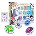 Produktbild FORMIZON 4 Pcs Kampfkreisel Set 4D Gyro Fusion Modell Metall Masters Beschleunigungslauncher Speed Kreisel mit Basis-Arena Kinder Spielzeug Ostern, Weihnachten, Geburtstag und Neues Jahr