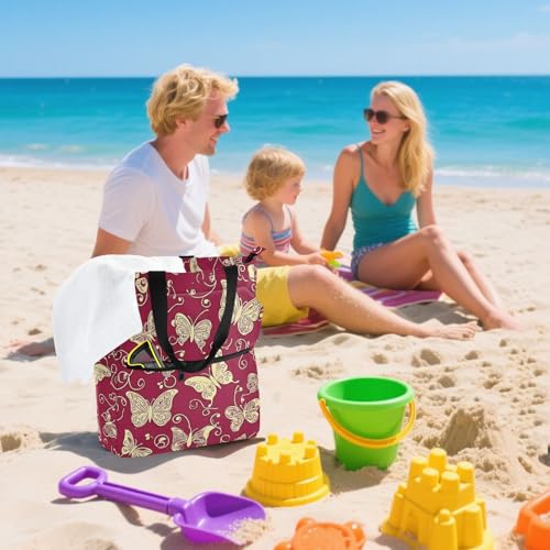 Bolsas de mano rojas para mujer y niños estilo bohemio 7
