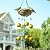 Taman Blue Bird Wind Chime - Wind Bell for Outside Indoor Resin Decorative Metal Bronze Mobile Wind Chime Memorial Sympathy Gift for Home, Outdoor, Yard, Patio,Garden Decor, 27.5"