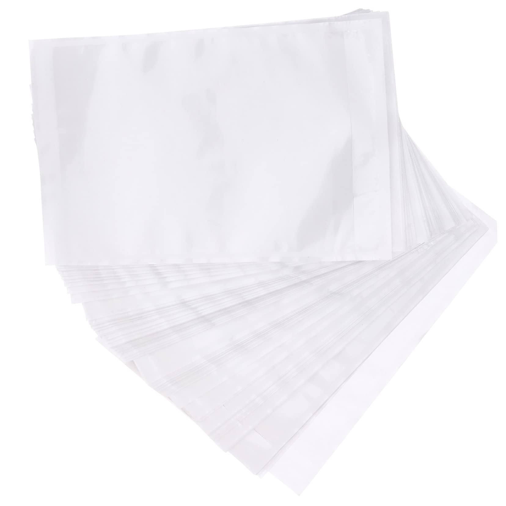 HOODANCOS 100pcs Shipping Label Sets Packing List Pouches Adhesive Shipping Label Envelops Adhesive Shipping Label Pouches Shipping Label Sleeves Shipping Packing List Envelops