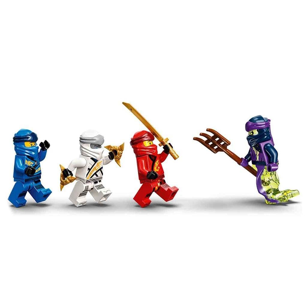 Zestaw konstrukcyjny LEGO® NINJAGO® Legacy 71749 Ostatni lot Perły Przeznaczenia — zawiera statek do zbudowania, smoka i skuter wodny (147 elementów)
