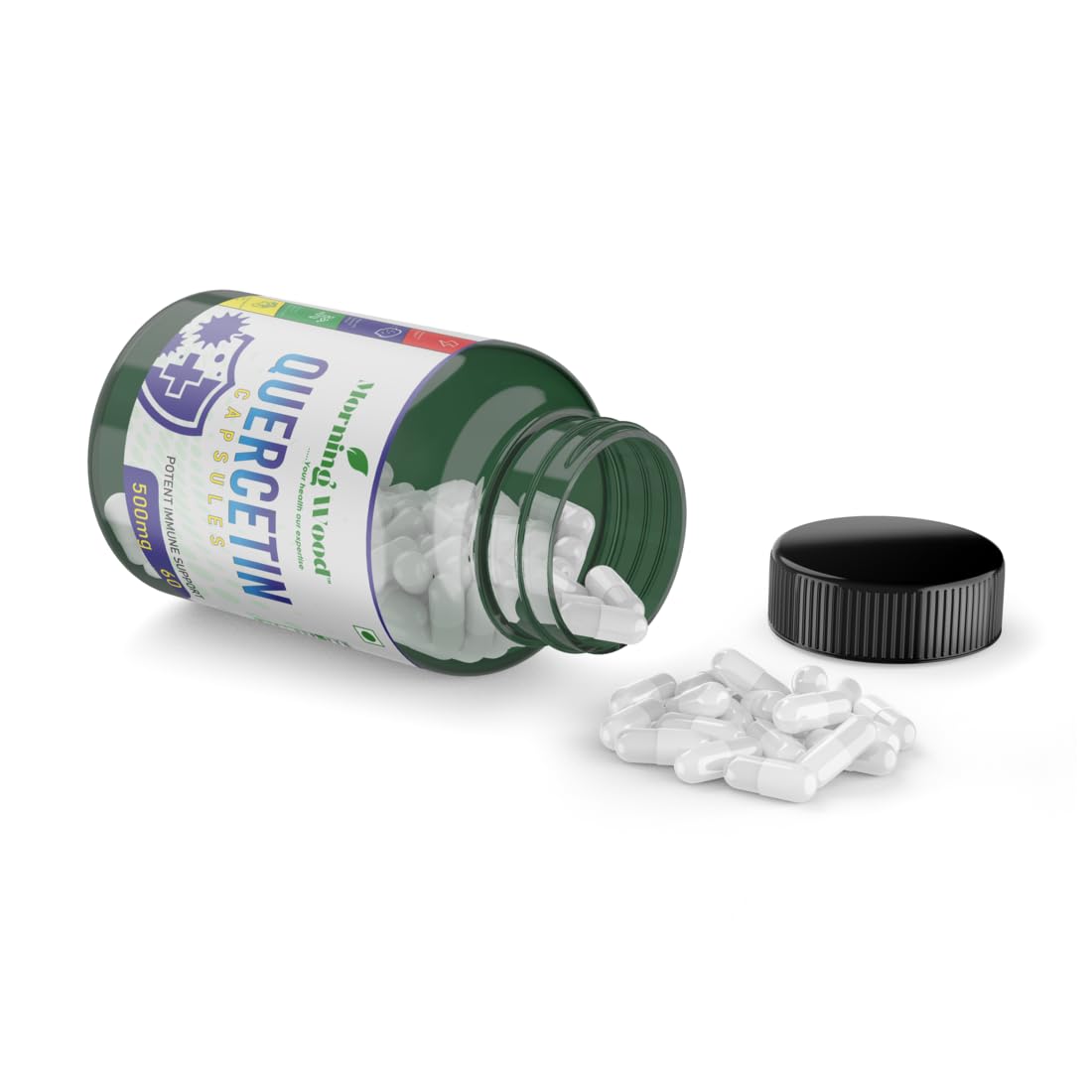 Morningwood Quercetin Supplement | Boosts NAD+ | Healthy Ageing & Cellular Repair – 500mg, 60 Capsules