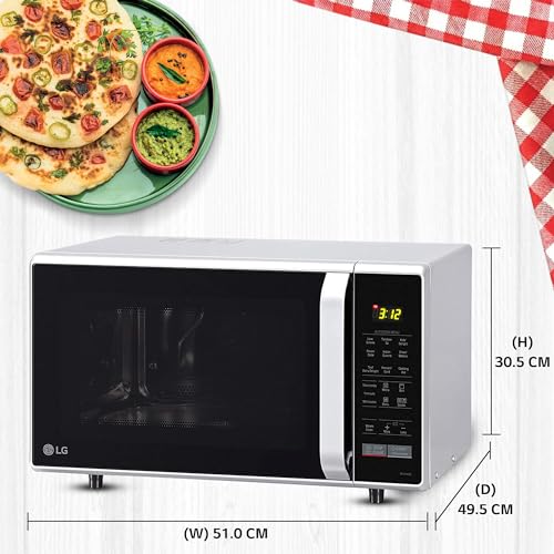 LG 28 L Convection Microwave Oven (MC2846SL, Silver) Price History