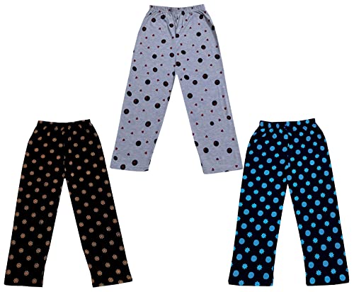 Image of KAYU Kid's Boy's and Girl's Printed Cotton Regular Fit /Track Pant |Pyjama [Pack of 3]