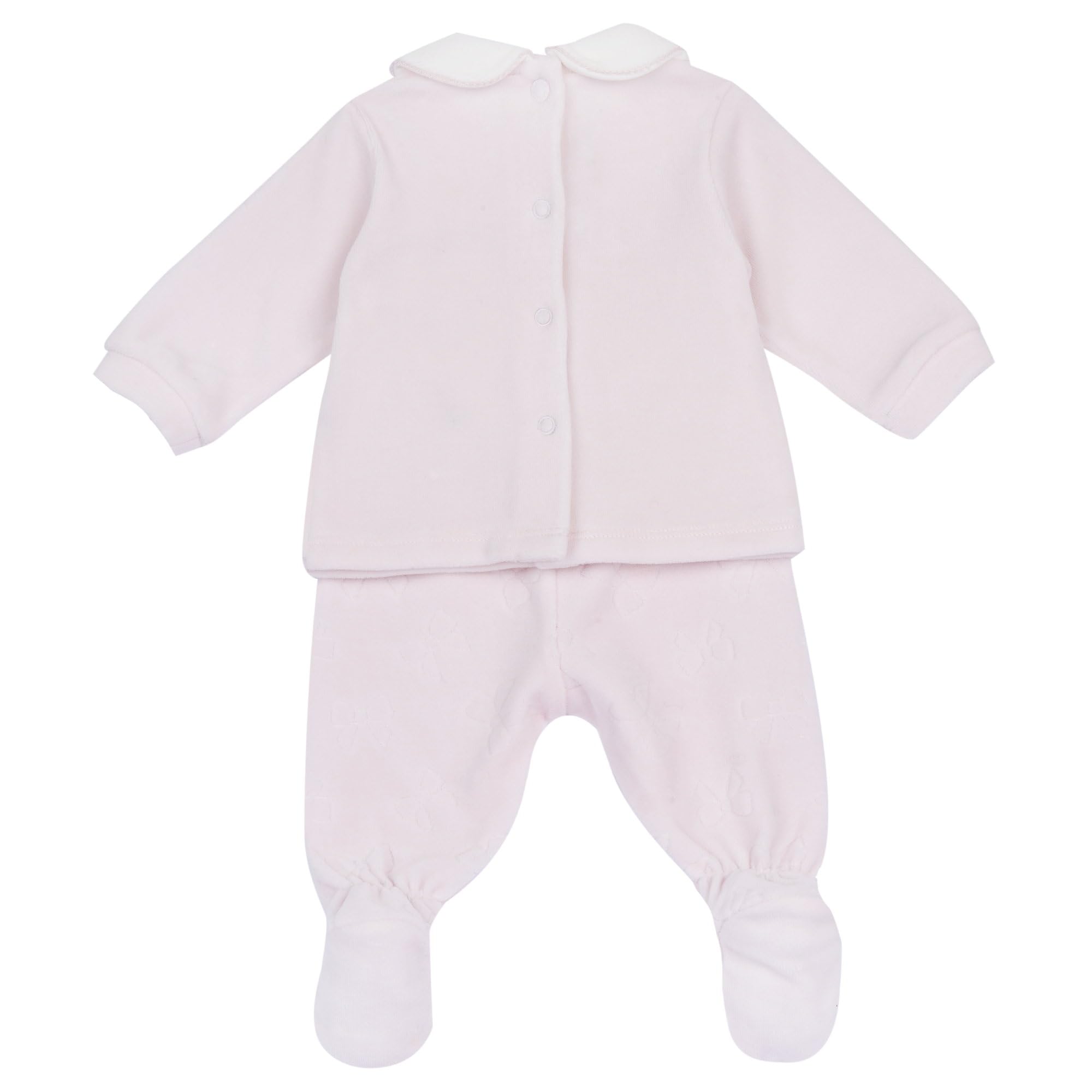 Chicco en Velours Doux Fw25 253 Ensemble avec Sweat Shirt et Leggings Bébé Fille