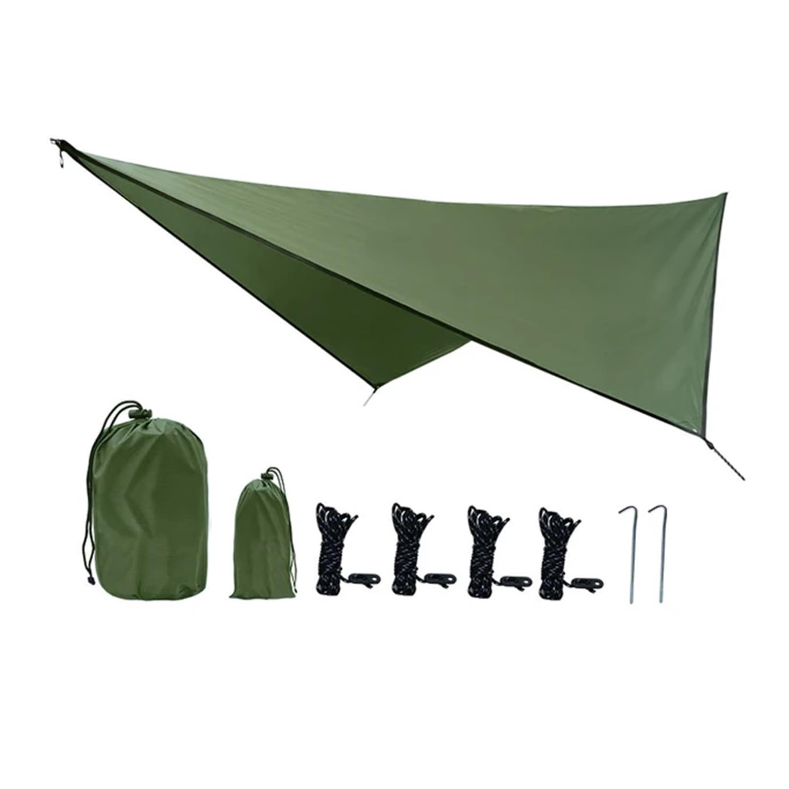 Tent tarp Waterproof Portable Tarp Multifunctional Outdoor Camping Traveling Awning Backpacking Rainfly(Tm010)
