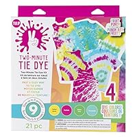 Tulip One-Step Tie-Dye Kit Tulip one-Step Two Minute tie dye kit, 4 Vibrant Colors, Tropical Fruit Punch, 4 Color