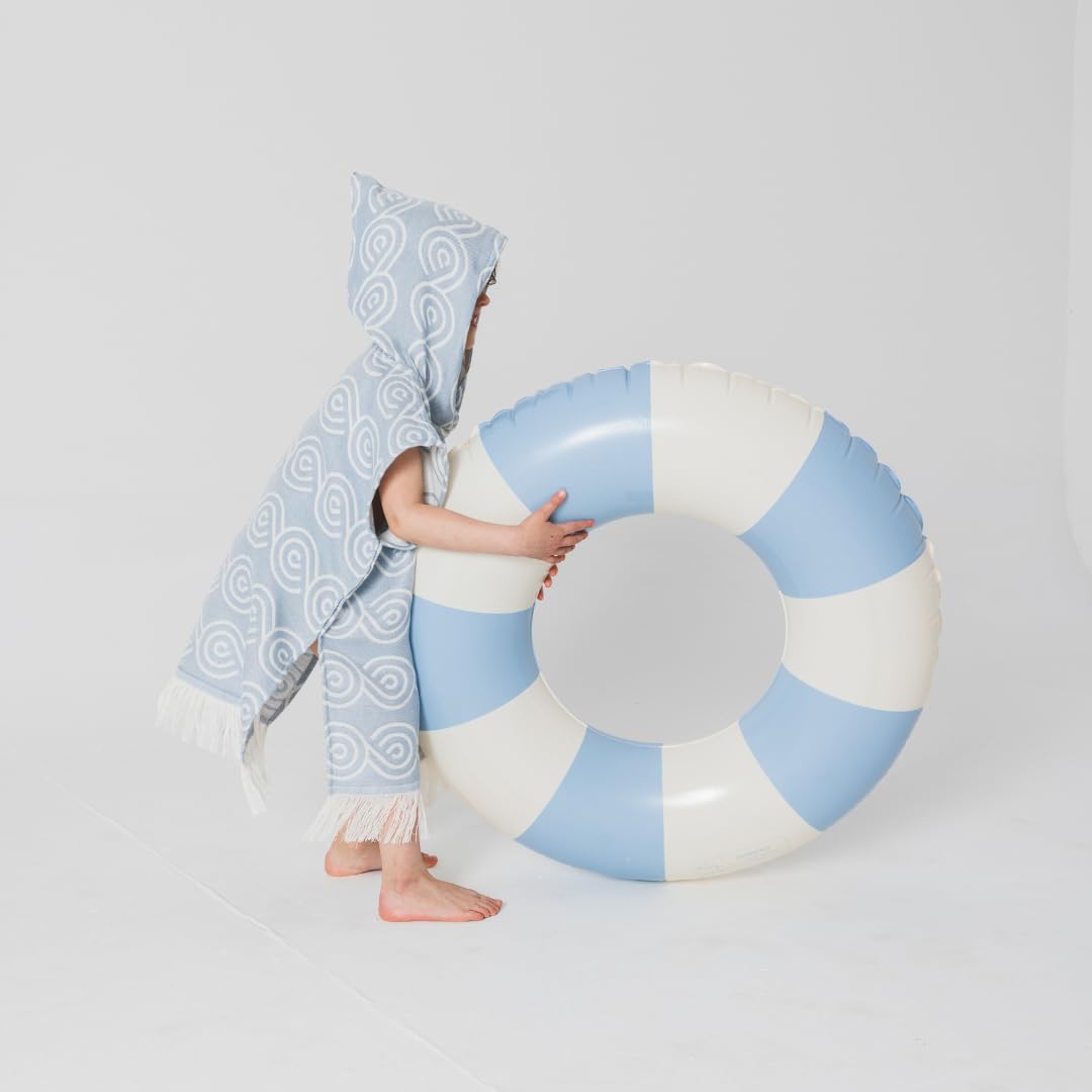 Kinder Badeponcho – SUMMER SEA – 70% Bambus-Viskose, 30% Baumwolle – Für Bad, Strand & Pool