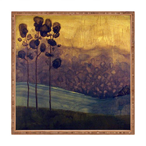 DENY Designs Negar diseños Conor o 'Donnell Árbol Estudio Nueve Indoor/Outdoor Cuadrado Bandeja, 12 x 12