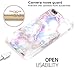 BAISRKE Shiny Rose Gold Marble Design Clear Bumper Matte TPU Soft Rubber Silicone Cover Phone Case Compatible with iPhone 7 Plus iPhone 8 Plus Colorful