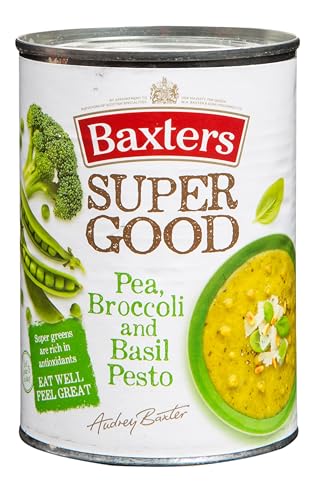 Baxters Super Good Pea Broccoli and Basil Pesto Soup 400 g (Pack of 1)